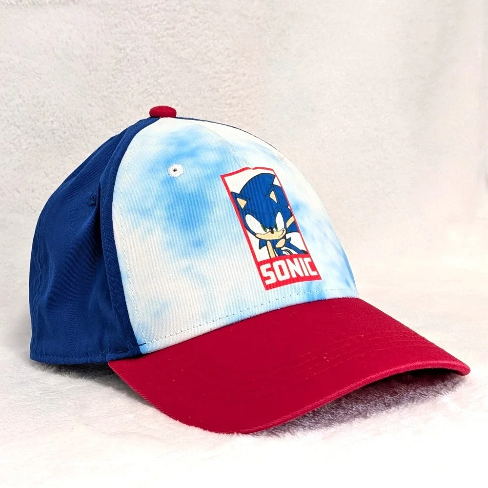Sonic the Hedgehog Hat Youth OSFM Blue Red Snapback Baseball Cap Sega